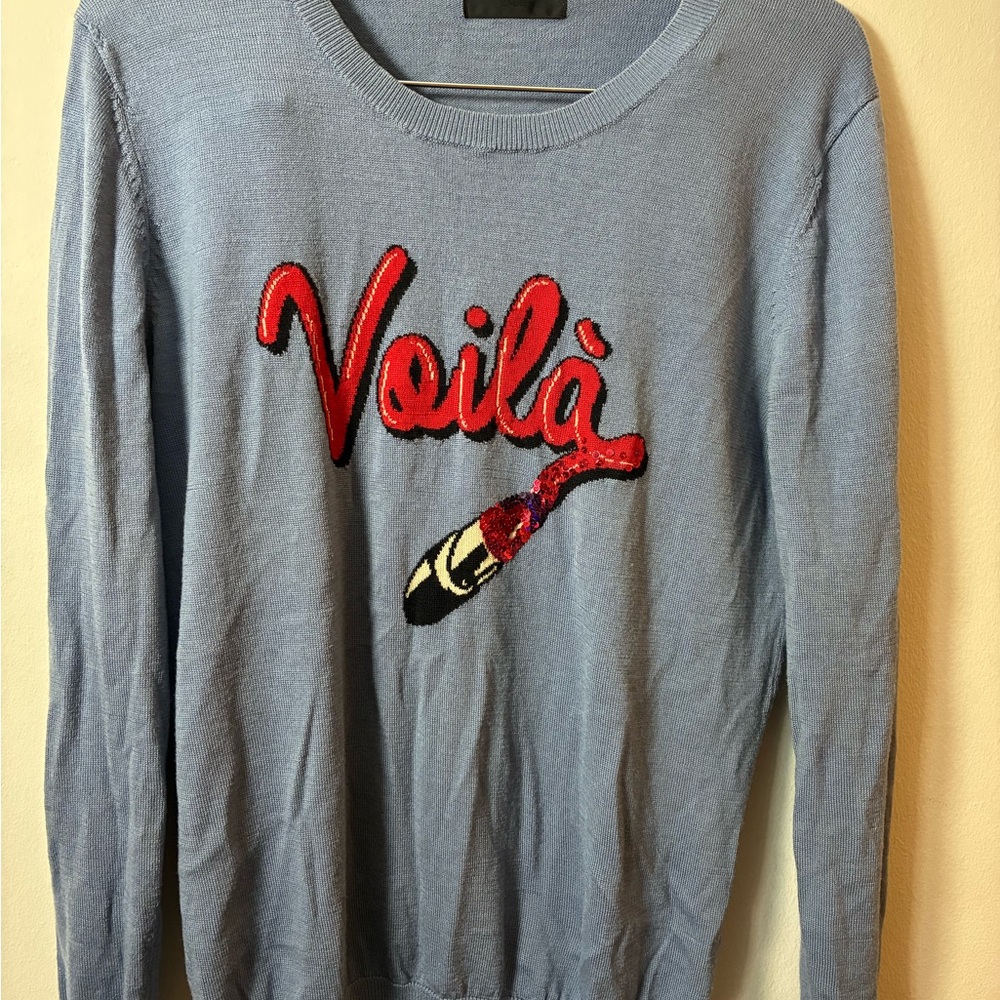 Markus Lupfer “Voilá” Sequin Sweater – Size Medium – Designer Knit